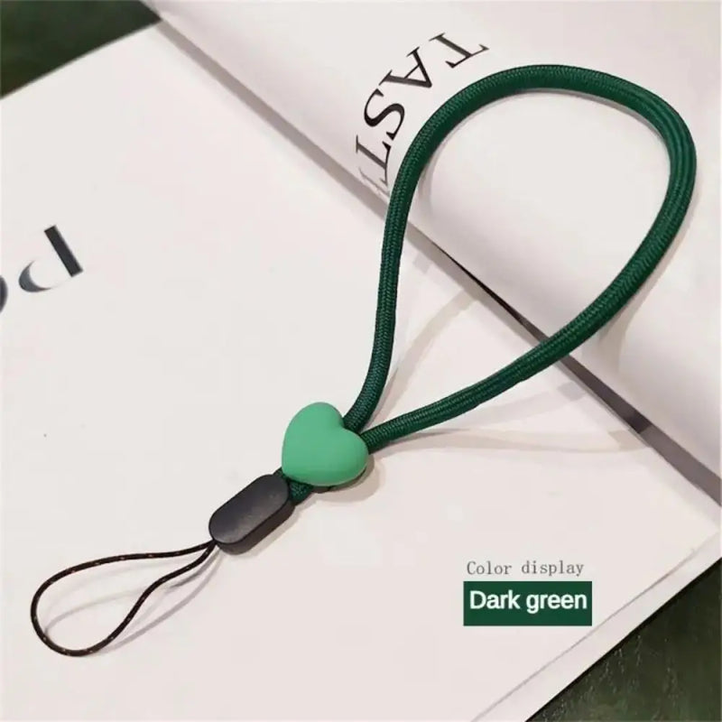 Mobile Phone Strap Adjustable Colorful Heart Wrist Elastic Lanyard