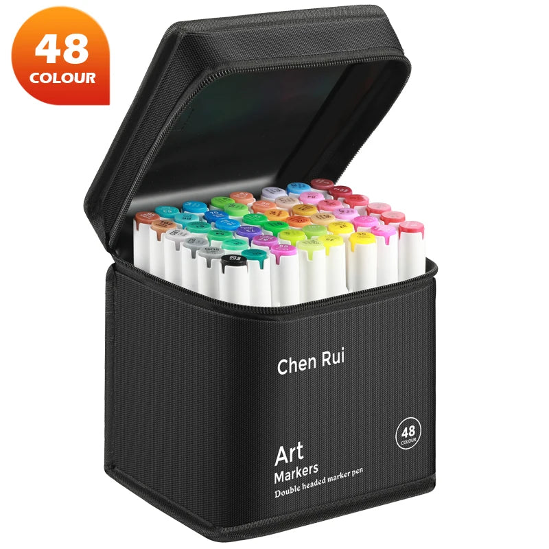 Art Marker Set Dual Tip Alcohol Markers For Drawing And Coloring