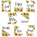 Bathroom Poster Sunflower Wall Art Decorative Mirror Hanging