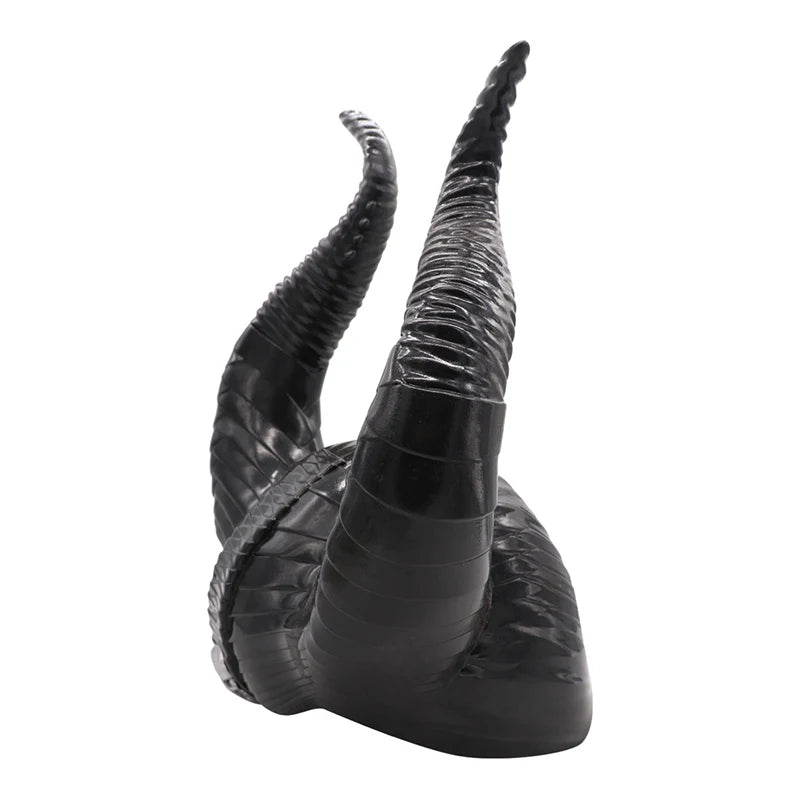Novelty Black Horns Headwear Women Halloween Demon Costume Accessory