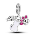 925 Silver Charm Pendant Animal Firefly Butterfly Dragonfly Beads
