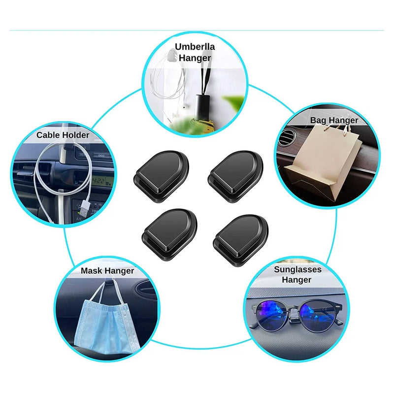 Mini Car Hooks For Interior Storage USB Cable Headphone Key Holder