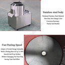 Commercial Automatic Potato Peeler 1500W Stainless Steel Electric Washer