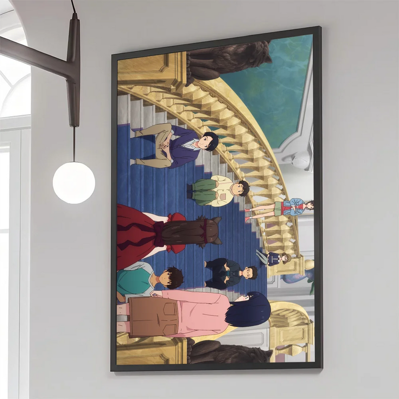 Lonely Castle In The Mirror Poster Retro Kraft Paper Wall Art