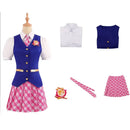 Charm Princess Barbie Cosplay Costume Dress School Uniform Outfit Skirt