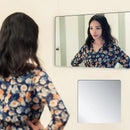 Peel And Stick Acrylic Mirror Squares 4 Pieces Wall Decoration Set