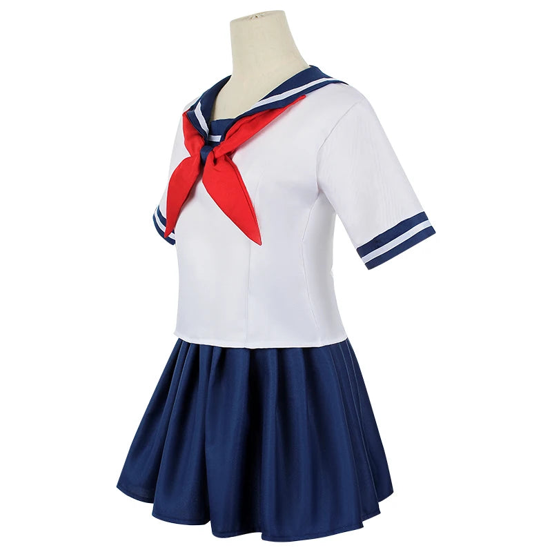 Yandere Simulator Cosplay Costume Osana Najimi School Uniform Wig