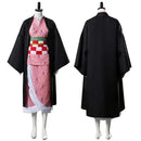 Nezuko Cosplay Costume With Wig Props For Adults Kids Halloween