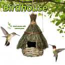 Hand Woven Birdhouse Natural Grass Hanging Garden Parrot Cage