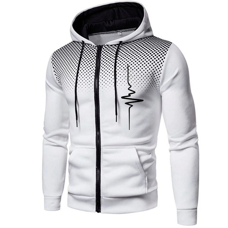 Men's Zip Jacket Casual Outdoor Sportswear Lightweight Sweatshirt