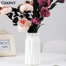 Plastic Dried Flower Vase Minimalist Geometry Small Flower Pot Decoration