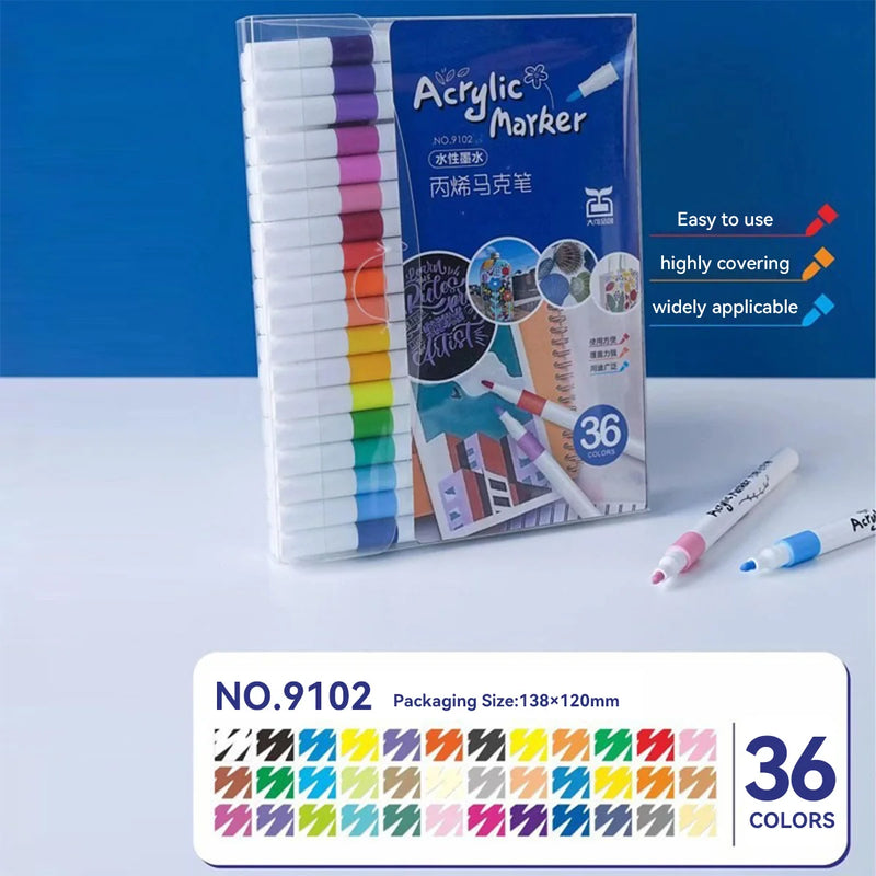 Water-based Acrylic Marker Pens Set For Art DIY Painting Graffiti