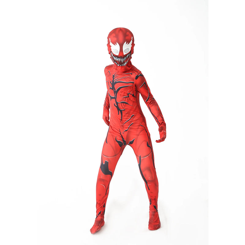 Venom Costume Kids Symbiote Jumpsuit Boys Halloween Suit