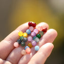 30 50pcs 6mm Glass Round Beads Colorful Spacer For Jewelry Making