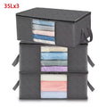 Large Capacity Clothes Storage Bag Foldable Organizer For Bedroom Closet