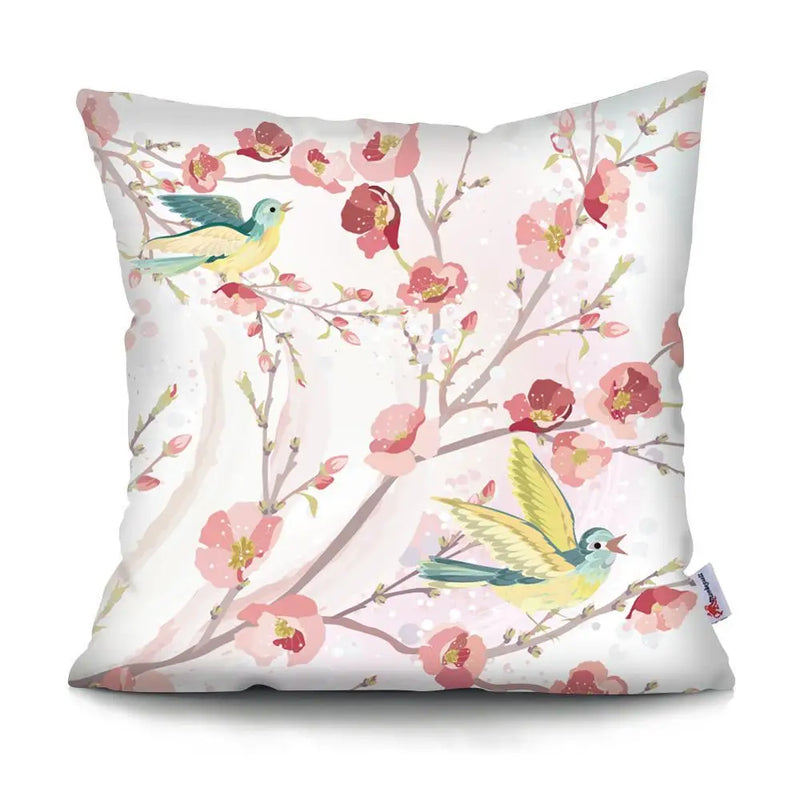 45x45CM Tropical Plant Parrot Sofa Cushion Cover Set Decorative