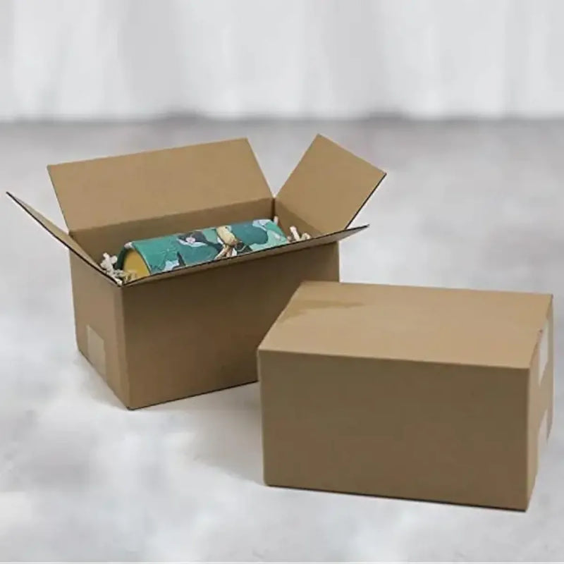 Small Mailing Boxes Brown Corrugated Cardboard Mailer With Lids