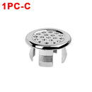 Sink Overflow Ring Cover Bathroom Basin Round Plastic Replacement