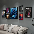 B-BLACK Mirror Wall Poster Self Adhesive For Bedroom Living Room