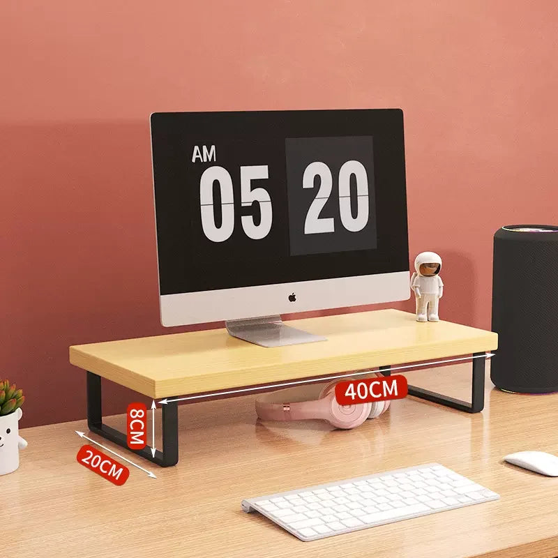 Monitor Raised Shelf Adjustable Laptop Stand Desktop Organizer Rack Holder