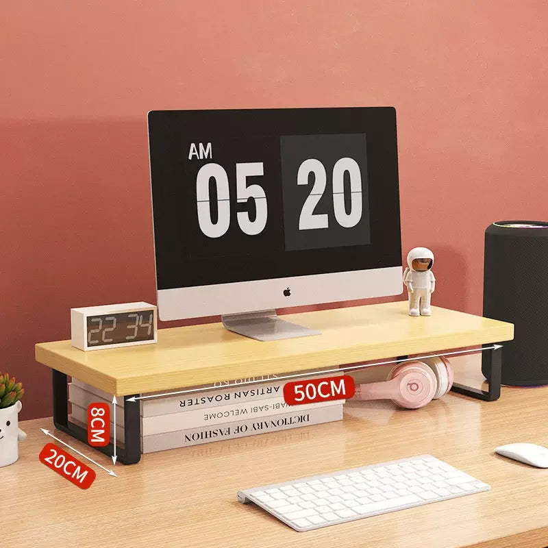 Monitor Raised Shelf Adjustable Laptop Stand Desktop Organizer Rack Holder