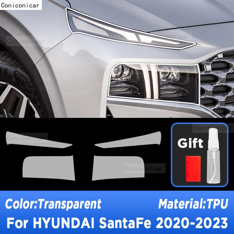HYUNDAI SANTAFE Headlight Protective Film Transparent TPU Scratch Guard