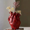 Simulation Heart Shape Resin Vase For Home Study Office Decor