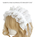 Lace Bowknot Headband Women Cosplay Party French Anime Maid Headdress