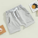 Lioraitiin Toddler Boys Short Trousers 3Pcs Casual Spring Summer Pants