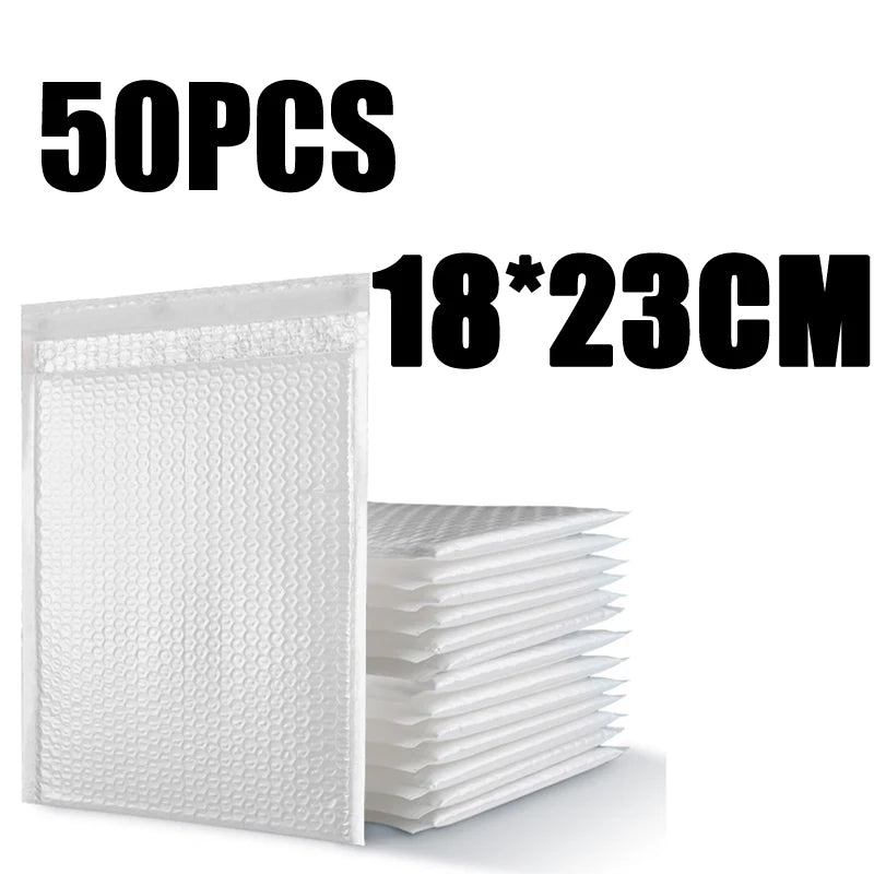10Pcs White Bubble Mailer Envelope Self Seal Shipping Bags