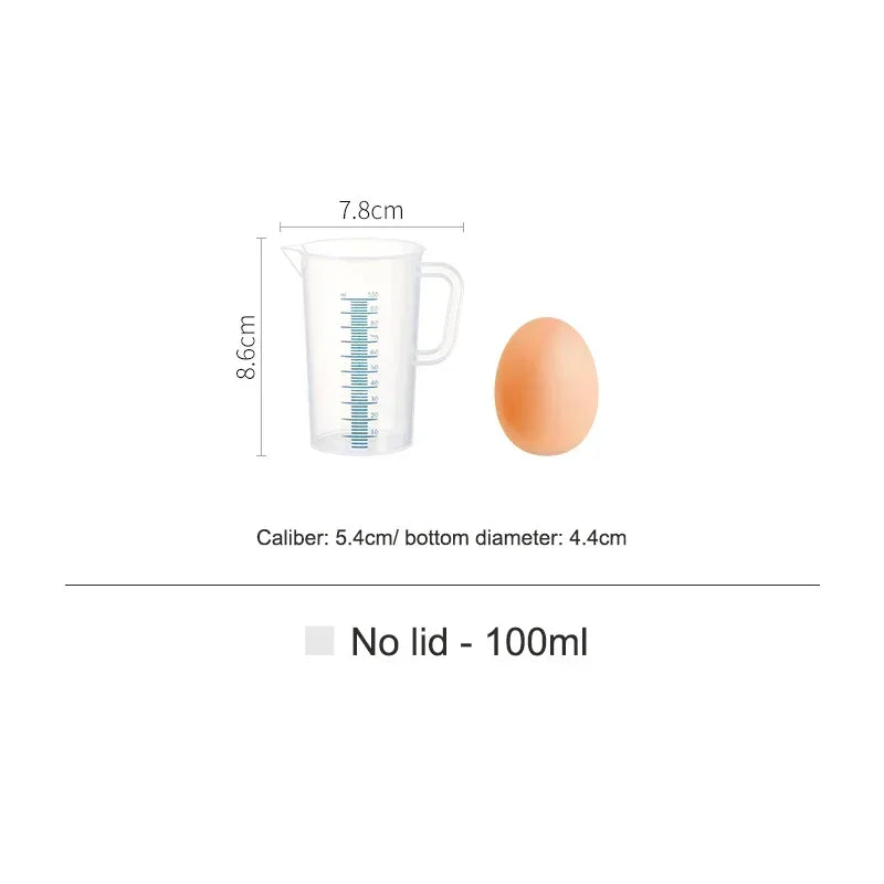 SHIMOYAMA Plastic Measuring Cup Transparent Liquid Measuring Jug Container
