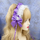 Lovely Sweet Anime Maid Cosplay Headband Lace Flower Hair Accessory