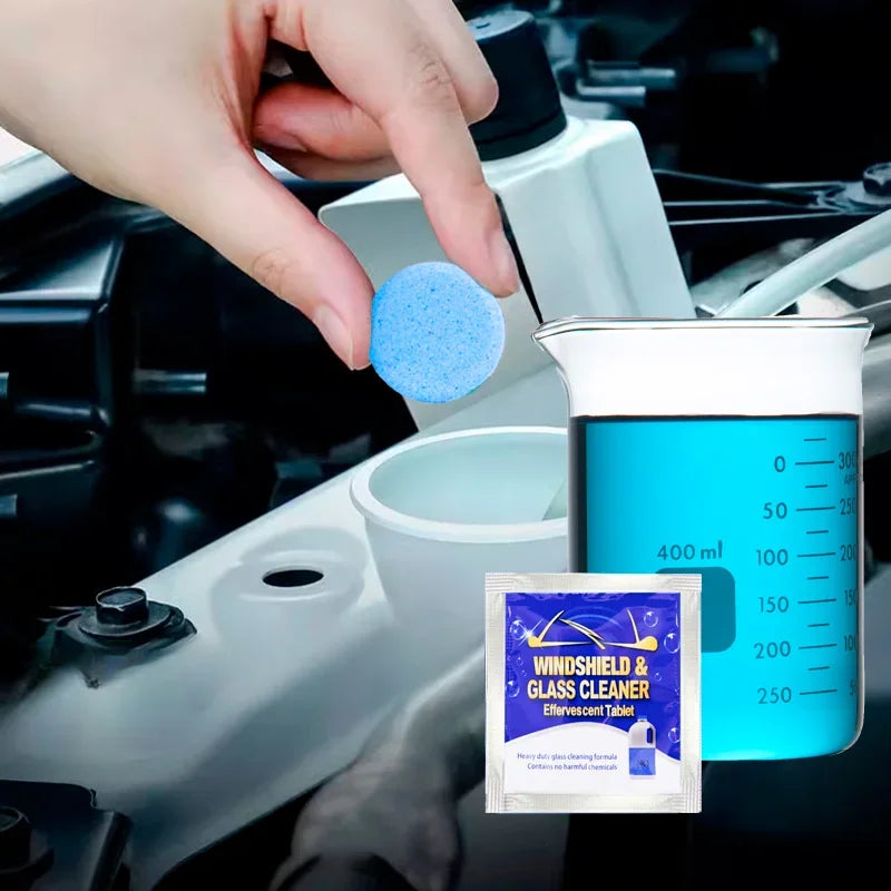 All-Season Windshield Washer Tablet Solid Concentrate Shellac-Free