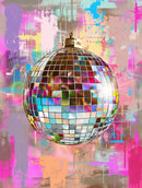 Retro Fruit Disco Ball Poster Citrus Apple Strawberry Canvas Art