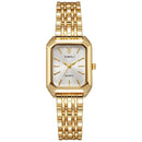 Stainless Steel Strap Watch Women Simple Square Quartz Wristwatch