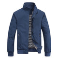 Men's Bomber Jacket Casual Solid Color Baseball Style 6XL Outwear