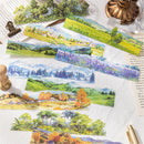 10pcs Landscape Stickers Pack For Scrapbooking DIY Journal Collage