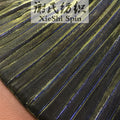 Gradient Pleated Glitter Mesh Fabric Gray Soft Shiny Textile For Sewing