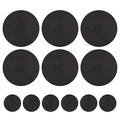 Set Of 12 Round Braided Table Mats Non Slip Heat Resistant Pads