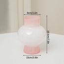 Modern Pink Glass Vase Hydroponic Flower Vase For Home Decor