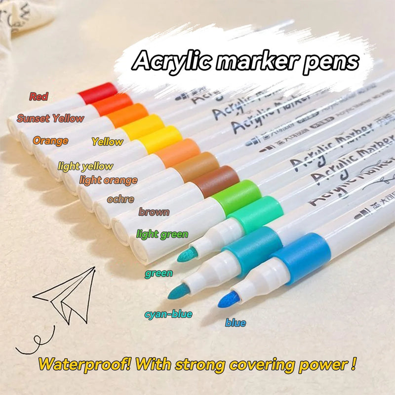 Water-based Acrylic Marker Pens Set For Art DIY Painting Graffiti