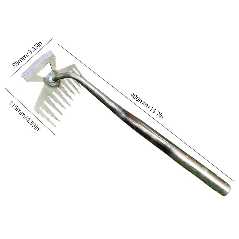 Hand Weeder Tool 5 6 11 Teeth Garden Rake Shovel Hoe
