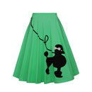 Vintage Skirt Women 50s 60s Summer Pinup Poodle Retro Rockabilly Style