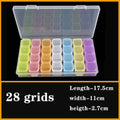 Plastic Organizer Box Clear Compartment Storage For Jewelry Tools