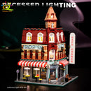 HUIQIBAO Micro Building Blocks City Corner Coffee Shop Architecture Set