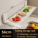 Folding Spice Rack Wide Hanging Kitchen Organizer With Hooks Storage