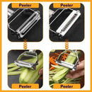 4in1 Stainless Steel Vegetable Peeler Grater Slicer Multifunctional Tool