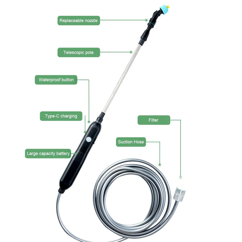 Electric Garden Sprayer Rechargeable Watering Can For Irrigation