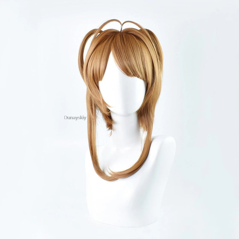 Cardcaptor Sakura Cosplay Costume Kinomoto Sakura Pink Dress Wig Set