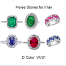 1.0ct Pack Super White D Color Moissanite Loose Stones Small Sizes